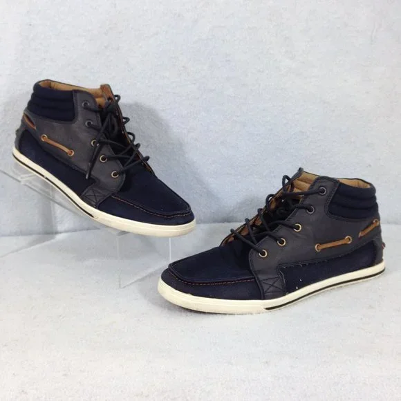 Aldo | Shoes | Aldo Kunde2 Mens Blue Canvas High Top Fashion  display picture 1
